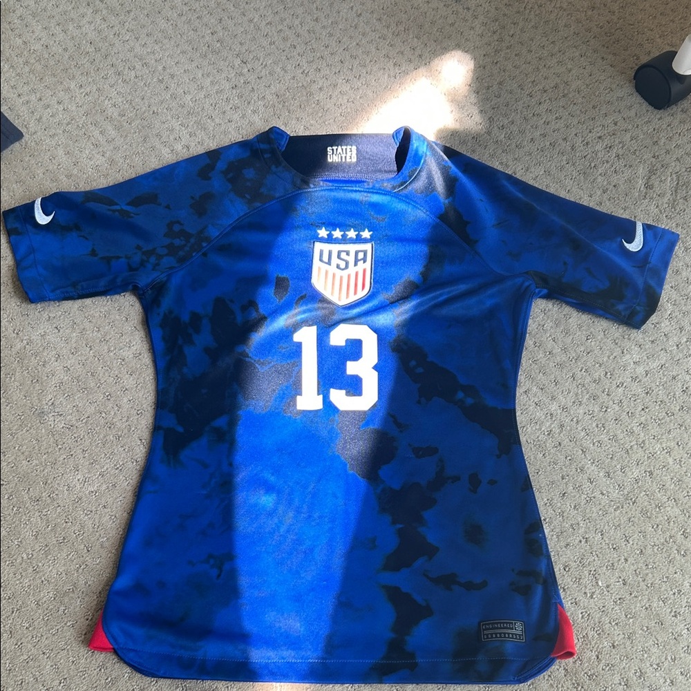 Nike Blue and Red USA Soccer Jersey